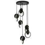Avonni AV-1874-6T-BSY HT807 Siyah Boyalı Modern Avize