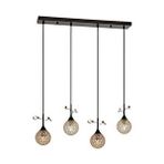 Avonni Av-1881-4sy Sarı Kaplama Modern Avize E14 Metal Kristal 80x12 Cm