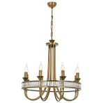Avonni Av-1890-8e Eskltme Kaplama Modern Avize E14 Metal Kristal 60 Cm