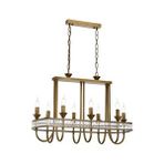 Avonni Av-1890-8e-ym Eskitme Kaplama Modern Avize E14 Metal Kristal 80x40 Cm