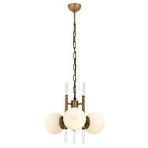 Avonni Av-1893-3e Eskitme Kaplama Modern Avize E27 Metal Cam 50 Cm