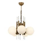 Avonni Av-1893-5e Eskitme Kaplama Modern Avize E27 Metal Cam 50 Cm