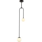 Avonni AV-1897-2BSY Siyah Boya Modern Avize G9 Metal Cam H: 130 cm, WxD: 20x12 cm