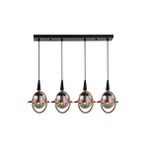 Avonni Av-1899-4y-bsy Siyah/bakır Boya/kaplama Modern Avize E14 Metal Cam 80x25 Cm