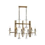 Avonni Av-1901-8e-ym Eskitme Kaplama Klasik Avize E14 Metal Kristal 100x50 Cm Boya