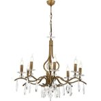 Avonni AV-1902-8E Eskitme Kaplama Modern Avize E14 Metal Kristal H: 110 cm, Ø: 80 cm