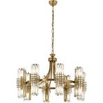Avonni AV-1906-8E Eskitme Kaplama Modern Avize E14 Metal Kristal H: 115 cm, Ø: 80 cm