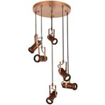 Avonni AV-1918-6T-EX Eskitme Boya Modern Metal Ahşap Avize