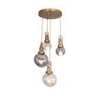 Avonni AV-1927-4ET Eskitme Kaplama Modern Avize E27 Metal Cam H: 100 Cm, Ø: 40 cm