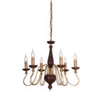Avonni AV-1928-6E Eskitme Kaplama Modern Avize E14 Metal H: 90 Cm, Ø: 60 cm