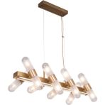 Avonni AV-1937-8E-YM Eskitme Kaplama Modern Avize E14 Metal Cam H: 100 Cm, Wxd: 50X90 cm