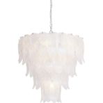 Avonni AV-1942-K60 Eskitme Kaplama Modern Avize E14 Metal Cam H: 100 Cm, Ø: 60 cm