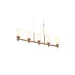 Avonni AV-1948-5EY Eskitme Kaplama Modern Avize E27 Metal Cam H: 70 Cm, Wxd: 15X80 cm