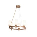Avonni AV-1948-6E Eskitme Kaplama Modern Avize E27 Metal Cam H: 80 Cm, Ø: 65 cm