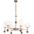 Avonni AV-1949-6E Eskitme Kaplama Modern Avize E27 Metal Cam H: 80 Cm, Ø: 60 cm