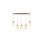 Avonni AV-1956-5EY Eskitme Kaplama Modern Avize E27 Metal Cam H: 80 Cm, Wxd: 18X80 cm