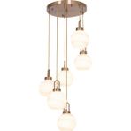 Avonni AV-1956-6ET Eskitme Kaplama Modern Avize E27 Metal Cam H: 100 Cm, Ø: 40 cm