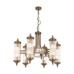 Avonni AV-35001-6E Eskitme Kaplama Modern Avize E14 Metal Cam H: 95 cm, Ø: 70 cm