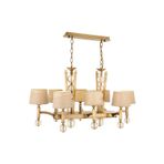 Avonni AV-35002-8ES-YM Eskitme Kaplama Modern Avize E27 Metal Cam H: 100 cm, WxD: 100x55 cm