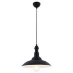 Avonni AV-4100-M5-BSY Siyah Boya Modern Avize E27 Metal H: 90 cm, Ø: 35 cm