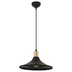 Avonni AV-4106-M28-BSY Siyah Boya Modern Avize E27 Metal H: 80 cm, Ø: 30 cm
