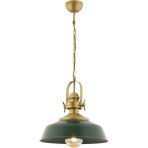 Avonni AV-4106-M44-GREEN Eskitme/yeşil Boya/kaplama Modern Avize E27 Metal H: 75 Cm, Ø: 35 cm