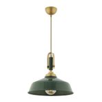 Avonni AV-4106-M45-GREEN Eskitme/yeşil Boya/kaplama Modern Avize E27 Metal H: 75 Cm, Ø: 35 cm