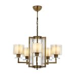 Avonni Av-4285-5e Eskitme Kaplama Modern Avize E27 Metal Cam 70 Cm Boya