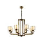 Avonni Av-4285-8e Eskitme Kaplama Modern Avize E27 Metal Cam 80 Cm