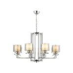 Avonni Av-4285-8k Krom Kaplama Modern Avize E27 Metal Cam 80 Cm