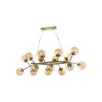 Avonni AV-4286-16EY Eskitme Kaplama Modern Avize E14 Metal Cam H: 120 cm, WxD: 130x60 cm