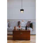 Avonni AV-4288-1BSY Siyah Boya Modern Avize E27 Metal Cam H: 70 cm, Ø: 15 cm