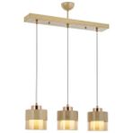 Avonni AV-4288-3Y-KRM Krem Boya Modern Avize E27 Metal Cam H: 75 cm, WxD: 70x15 cm