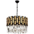 Avonni AV-4293-BSY45 Siyah Boya Modern Avize E14 Metal Cam H: 100 cm, Ø: 45 cm