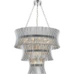 Avonni AV-4313-K65 Krom Kaplama Modern Avize E14 Metal H: 110 cm, Ø: 65 cm