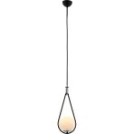 Avonni AV-4316-1BSY Siyah Boya Modern Avize G9 Metal Cam H: 120 cm, Ø: 20 cm