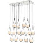 Avonni AV-4316-K30X85 Krom Kaplama Modern Avize G9 Metal Cam H: 115 cm, WxD: 85x35 cm