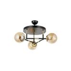Avonni Av-4331-3t-bsy Siyah Boya Modern Avize E27 Metal Cam 40 Cm