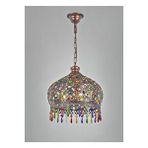 Avonni AV-5103-1E Eskitme Kaplama Klasik Avize E14 Metal Kristal 36 cm