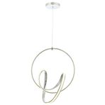 Avonni AV-5260-KB Led Metal 45 cm Krom Kaplama Modern Avize
