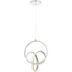 AVONNI AV-5260-KK Krom Kaplama Modern Avize LED Metal Silikon 30cm - 1