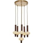 Avonni AV-5299-7ET Eskitme Kaplama Modern Metal Ahşap Avize