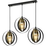 Avonni AV-60008-3Y-BSY Bakır/Siyah Kaplama Modern Avize E27 Metal 80 x 25 cm