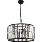 Avonni Av-60029-3Bsy Siyah Boyalı Modern Avize E27 Metal Kristal 40Cm Teşhir