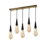 Avonni AV-60059-5EY Sarı/Siyah Boyalı Modern Avize 90x10cm Sarı Avize