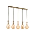 Avonni AV-60092-5EY Eskitme Kaplama Modern E14 Metal Cam 80x15cm Avize