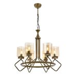 Avonni AV-60135-6E Eskitme Kaplama Modern E14 Metal Cam 70cm Avize