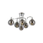 Avonni AV-60156-6K Krom Kaplama Modern E27 Metal Cam 55cm Avize