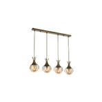Avonni AV-60161-4EY Eskitme Kaplama Modern E27 Metal Cam 70x13cm Avize