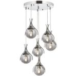 Avonni AV-60161-6KT Krom Kaplama 50 cm Modern Avize